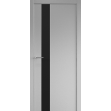 Дверь межкомнатная ALBERO Status G Серая эмаль, стекло черное, кромка с 2х сторон Дверь межкомнатная ALBERO Status G Серая эмаль, стекло черное, кромка с 2х сторон